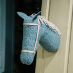 Cabeça de cavalo em lã