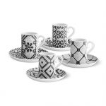 Conjunto de 4 chávenas de café