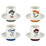 Conjunto de 4 chávenas de café